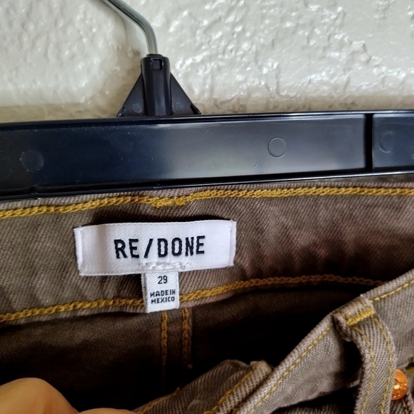 re/done 70s High-Rise Stove Pipe Jeans in washed chocolate sz 29 - Picture 6 of 10